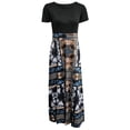 thumbnail image 4 of Cameland Robe Longue Décontractée de Plage pour Femme à Imprimé Floral Coloré Teinture sur Nœuds, 4 of 5