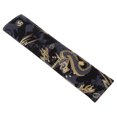 thumbnail image 2 of Pencil Case Light Weight Portable Single Bronzing Cotton Cloth Pen Protection Cover for Pens PencilsBlack Dragon, 2 of 14