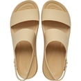 thumbnail image 3 of Crocs Sandales à Plateforme à Talons Compensés Bas Brooklyn pour Femmes, Cajou/cajou, W5, 3 of 6