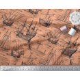 thumbnail image 3 of Soimoi Poly Georgette Fabric Waves & Ship Ocean Print Fabric by Yard 42 Inch Wide, 3 of 3