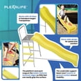 thumbnail image 2 of Plexalife Trampoline Step N Slide | Fun Indoor & Outdoor Ladder and Wave Slide Set – Perfect for Round or Rectangle Trampolines with or Without Net - Yellow, 2 of 7