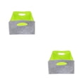 thumbnail image 2 of Ruiboury Multi Storage Baskets Organizer For Cables Toys Collapsible For Easy Gray+green 30x24x15cm 2Set, 2 of 6