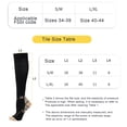 thumbnail image 2 of CSChome Compression Stockings 1 Pair Sports Compression Stockings High Elasticity -slip Shockproof Breathable Soft Unisex Running Travel, 2 of 6