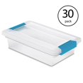 thumbnail image 1 of Sterilite Boîte à Pinces pour Petits Dossiers, Contenant de Rangement Transparent avec Couvercle (Lot de 30), 1 of 7