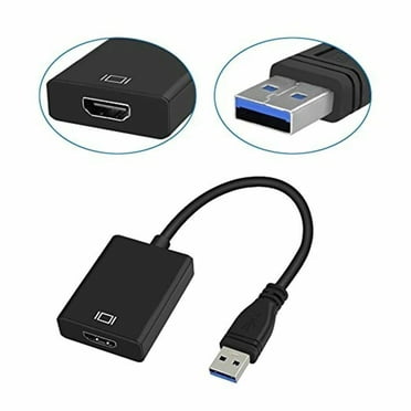 HDMI USB Adaptateur vers, Câble USB 3.0/2.0 vers HDMI Convertisseur Vidéo Multi-Affichage - PC Portable Windows 7 8 10, Ordinateur de Bureau, Portable, PC, Moniteur, Projecteur, HDTV. [Ne Prend Pas en Charge Chromebook]