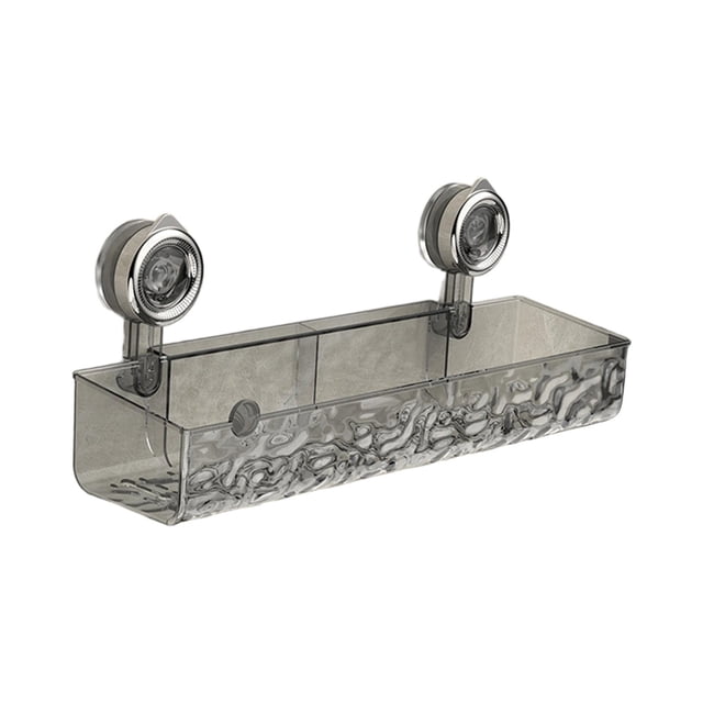Lipstore Removable Suction Cup Shower Shelf Detachable Shower Shelf for Dressing Room Gray