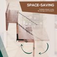 thumbnail image 4 of Outsunny Railing Table, Foldable Outdoor Hanging Table, Orange, 1 Count, 4 of 10
