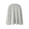 thumbnail image 3 of AherBiu Chandail Court pour Femmes Col Ras du Cou Tricoté Chandail Hauts Automne Hiver Tendance Chaud Manches Longues Chandail, 3 of 4