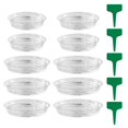 thumbnail image 3 of 10Pcs Plastic Home Garden Flower Pot Plant Labels Tags Planter Tray Saucers, 3 of 8