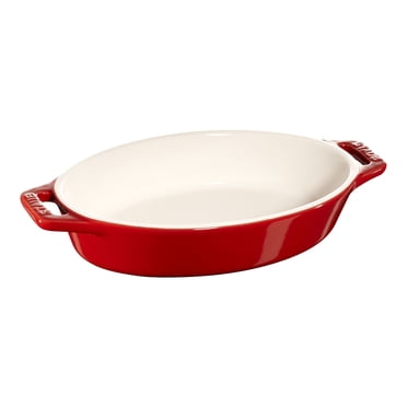 STAUB Ceramique 0.4 ml Ceramic Oval Oven Dish, Cherry