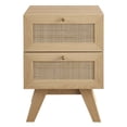 thumbnail image 3 of Modway MOD-7050-OAK Soma Table de Nuit à 2 Tiroirs Oak, 3 of 5