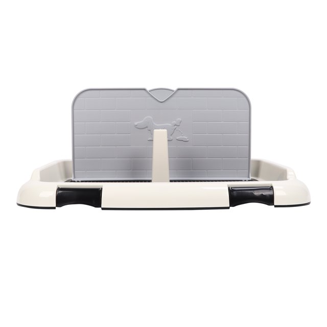 Loewten Dog Potty Tray, Floor Protection Dog Toilet With Wall Cover For Training For Dogs