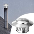 thumbnail image 2 of SDNall Housse de Pluie pour Cheminée en Acier Inoxydable, Chapeau de Pluie Rond Durable pour Évent de Toit, Conception à Brancher Bloque la Pluie et les Débris avec Résistance aux Hautes Températures, 2 of 9