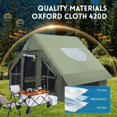 thumbnail image 2 of Inflatable Camping Tent, 4-6 Person Inflatable Tent for Camping, Easy Setup Waterproof Glamping Tent with Skyscreen, PVC 2 Door and Skylight, Pump, Stove Jack, Mosquito Screen, Pole, 2 of 9