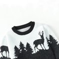 thumbnail image 4 of Pisexur Chandails de Noël pour Hommes Mode Imprimé de Cerf de Noël Chandail Tricoté Décontracté à Manches Longues Col Rond Automne Hiver, 4 of 6
