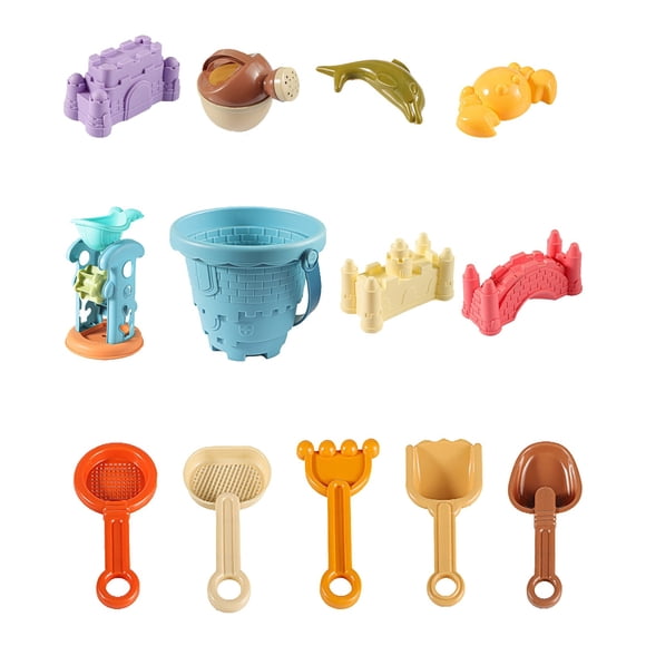 TIELUTT Children's Beach Toy Car Sand Digging Tool Baby Beach Play Indoor Digging Shovel Bucket Sand Pool Set Beach for Kids 6-10 Pool Sea Saw Floating Table Sand Kids Sandbox with Cover Step 2