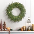 thumbnail image 2 of Holiday Time couronne de cèdre pré-éclairée de 61 cm, Vert, 2 of 6