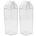thumbnail image 1 of 2pcs Transparent Plastic Bottle 500ml Milk Bottle Drink Juice Container Empty Storage Bottle for Home Daily Use, 1 of 6