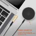 thumbnail image 4 of Stereo Connector, Aluminum Alloy Shell Audio Cable Jack, Durable Digital Cameras For Mobile Phones Laptops Desktops Black,Gold,Blue, 4 of 8