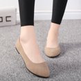 thumbnail image 2 of Kcodviy Femmes Filles Unies Grandes Femmes Chaussures à Lacets Décontractées Taille à Enfiler Plates Chaussures pour Femmes Décontractées Peu Profondes Confort Chaussures Décontractées, 2 of 7