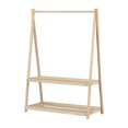thumbnail image 2 of South Shore Furniture Sweedi Wooden Clothes Rack with Storage Shelves for Kids, in Natural, 2 of 11
