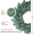 thumbnail image 4 of Northlight Real Touch™️Frosted Pine Small Artificial Christmas Wreath - 16" - Unlit, 4 of 6