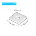 thumbnail image 2 of Uxcell Rondelle Carrée, Lot de 10, M5x20x20x1,5 mm, Rondelles pour Plaques Carrées en Acier Inoxydable 304, 2 of 5