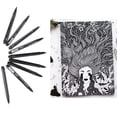 thumbnail image 3 of YOUTHINK Felt Tip Pens, Fine Point, Black Ink, 9 Count, 3 of 8
