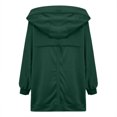 thumbnail image 4 of Pisexur Manteau pour Femmes avec Capuche Trench Manteaux Chandail à Capuche Vestes d'Automne Femmes Décontracté Couleur Unie Col Rond Manches Longues Veste Ample Veste Décontractée à Capuche à Manches Longues, 4 of 7