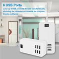 thumbnail image 2 of Chargeur Mural USB à 6 Ports Blanc, 2 of 7