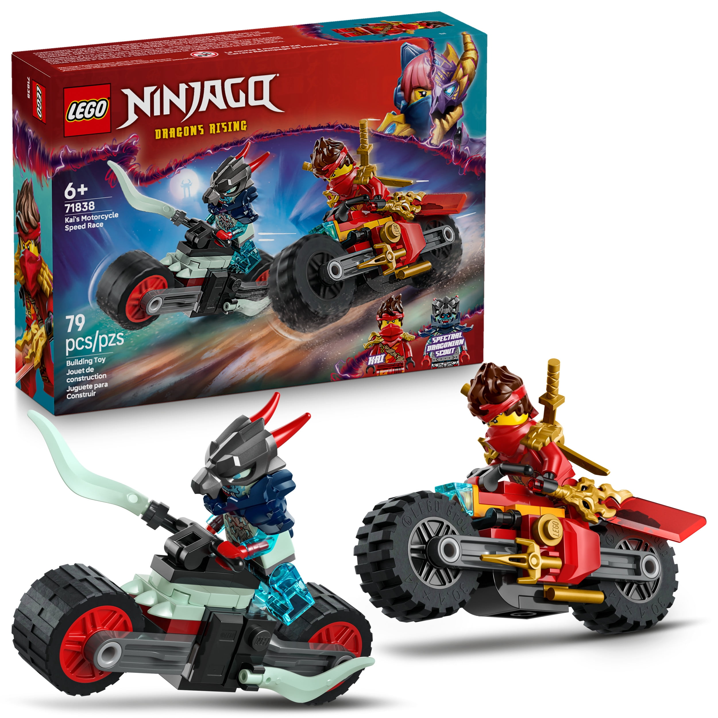 LEGO NINJAGO Kai's Motorcycle Speed Race Building Toy for Kids