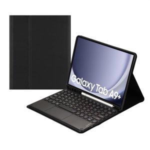 Touch Keyboard Case for Samsung Galaxy Tab A9 Plus 11'' 2023 (SM-X210/X216/X218), with Pencil Holder - Magnetically Detachable Touch Bluetooth Keyboard