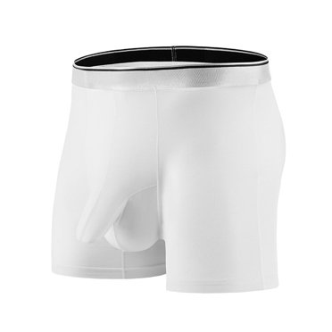 Fridja Men's Ice Silk Underwear Thin Style Traceless Boxers Business Breathable Briefs Summer Comfortable Panties Short Leg Health Underpants