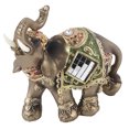 thumbnail image 1 of Figurine d'Éléphant, Statue d'Éléphant en Résine Feng Shui Chanceux, Fond Vert, 1 of 8