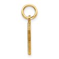 thumbnail image 2 of Diamond2Deal 14K Yellow Gold Satin Letter R Initial Pendant for Women, 2 of 6