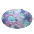 thumbnail image 2 of Hxlamzoo Fluffy Round Area Rug, Soft Tie Dye Rug, Shaggy Colorful Rug, for Bedroom, Living Room, Teen Dorm, Baby Nursery, 2 of 6