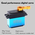 thumbnail image 3 of 35KG Digital Servo 2pcs Metal Gear Servo Waterproof for RC Cars Robot Manipulator with 25T Servo Arms, 3 of 8
