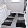 thumbnail image 1 of SSZMDLB Microfiber Bath Rugs, Bathroom Rugs, Shower Rugs with Toilet Mat, Absorbent Microfiber Plush Non-Slip Rugs, Washable Bath Mat Set for Floor, Tub, Shower, 1 of 7