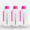 thumbnail image 1 of Smartbottle Bouteille d'Eau Mince Réutilisable, Rose Vif, 500 ml / 16 Oz, Lot de 3, 1 of 8