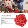 thumbnail image 3 of Boutons de Bricolage, Boutons en Bois en Forme de Gant Rouge Durables Beaux 200 Pcs pour Tricot, 3 of 8