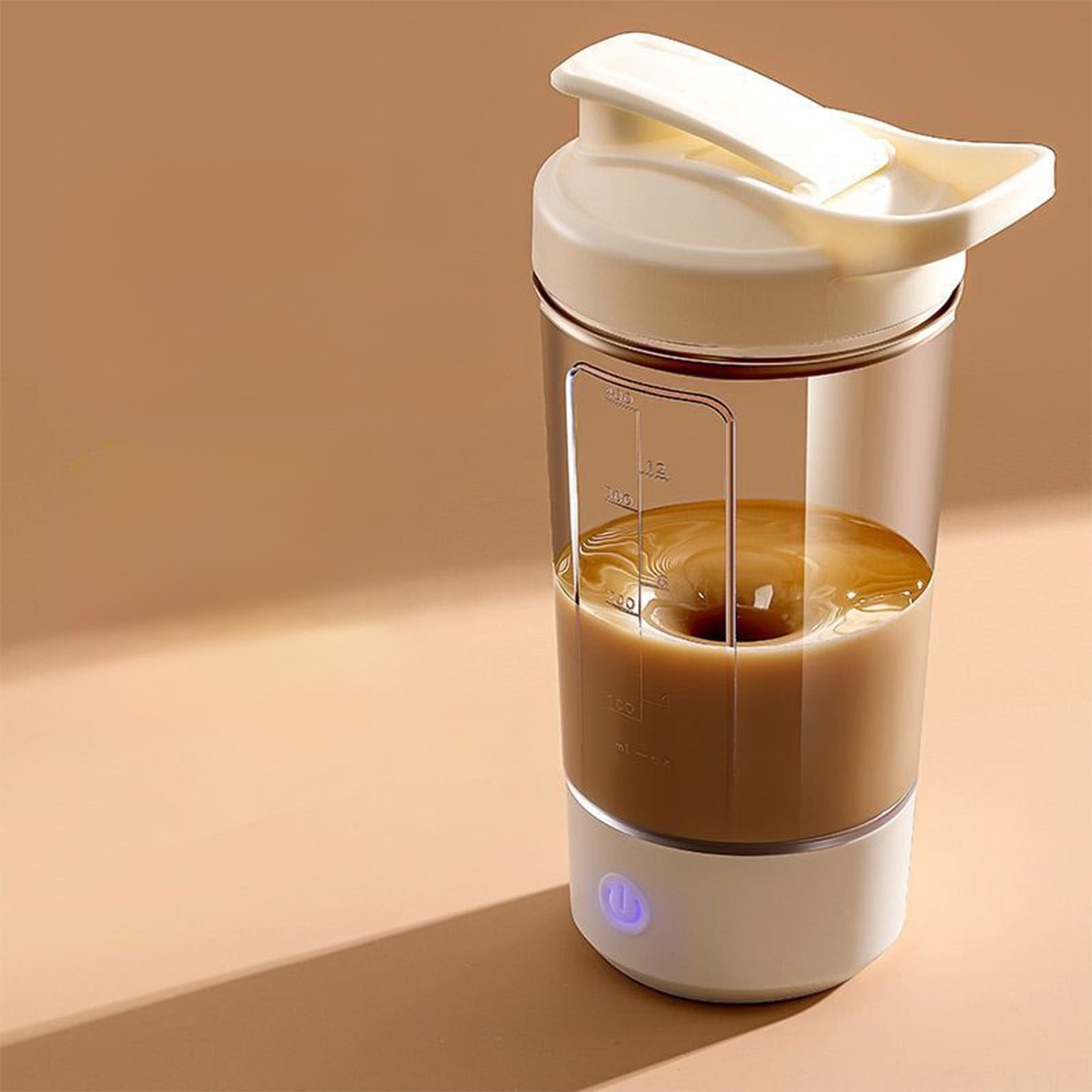 karymi Rechargeable Blender Cup with Measuring Scale Portable Automatic Blender Cup Suitable for Coffee Soy Milk and Shakes Room Decor Birthday Gifts