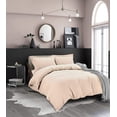 thumbnail image 4 of Mocassi 2-Piece Duvet Cover Set, 1800 Thread Count, Button Closure, Solid Color - Cooling, Breathable Material- Wrinkle, Fade, Stain Resistant, Twin/Twin XL, Cream, 4 of 5