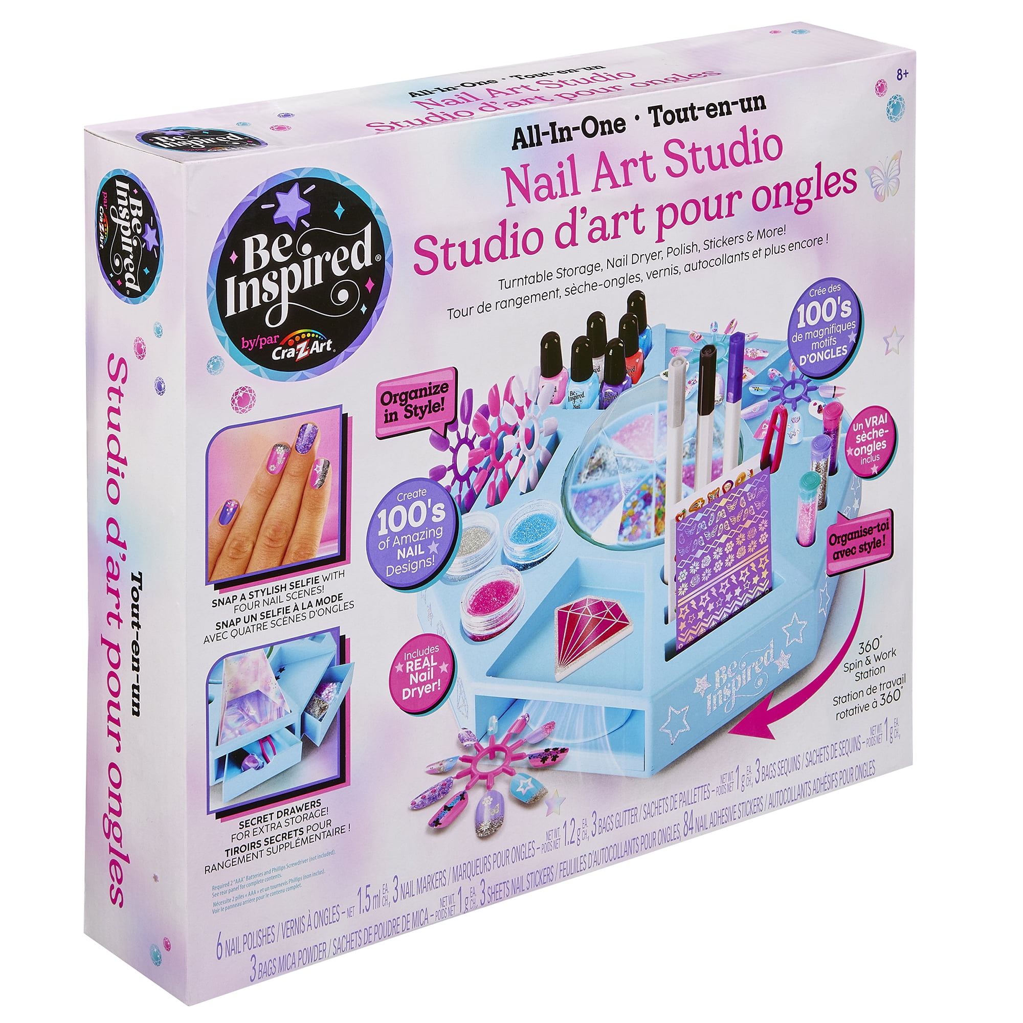 Be Inspired All in One Nail Art Studio Exclusive to Walmart. Great Gift for any occasion.