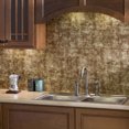 thumbnail image 2 of Fasade Hammered Decorative Vinyl Backsplash Kit- 15 sq ft Coverage, Bermuda Bronze Finish, 2 of 6