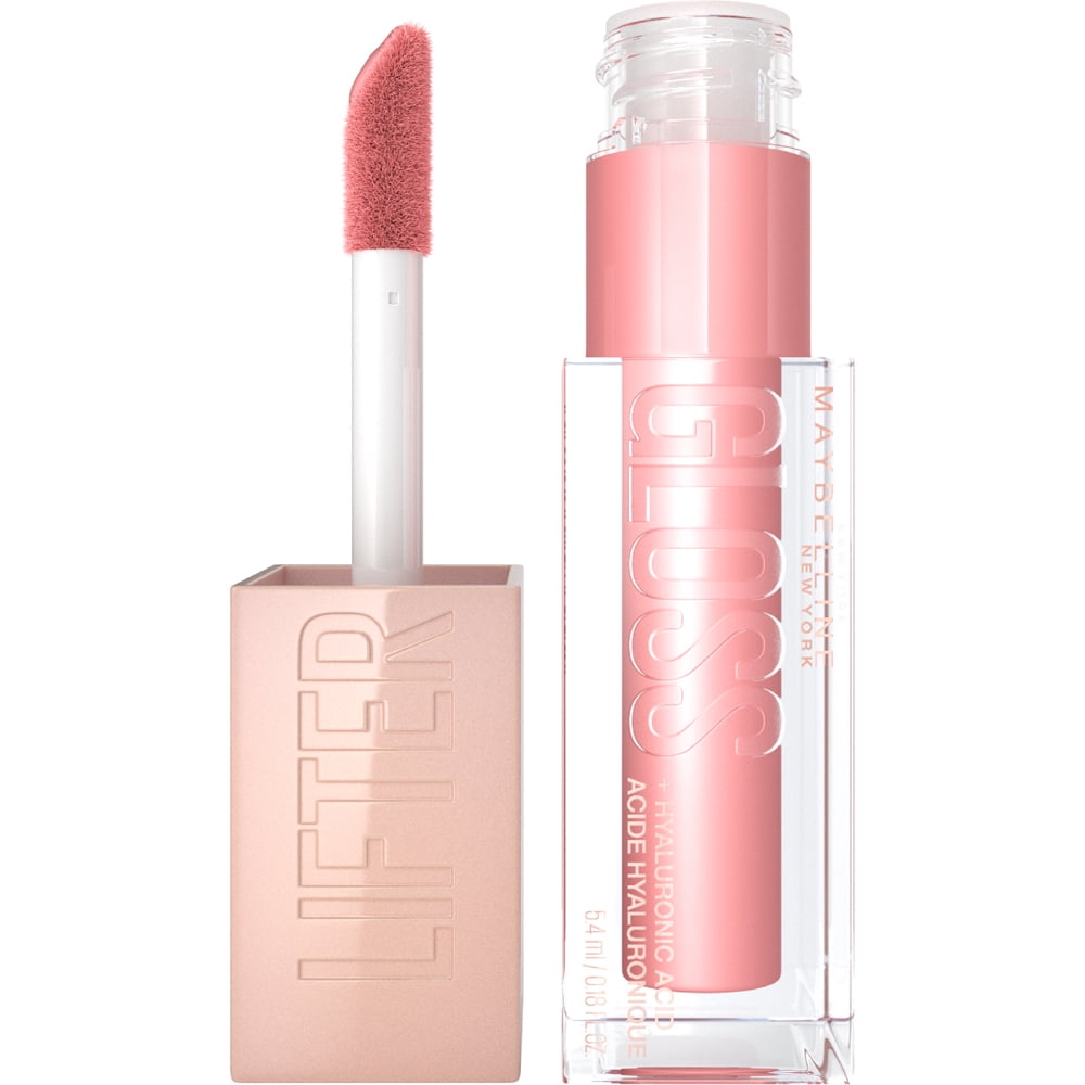 Maybelline New York Lifter Gloss, Brillant à lèvres hydratant à l'acide hyaluronique, reef ,5.4 ml