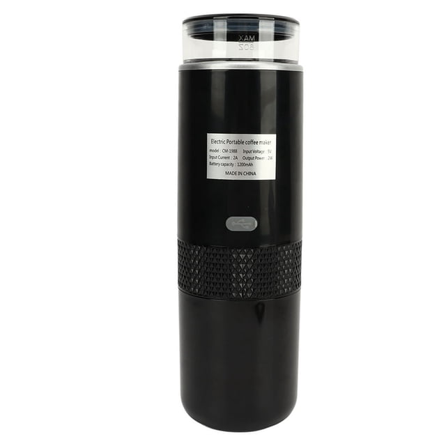 CUITING Single Serve Coffeemaker Portable Coffee Maker Handheld 2 In 1 Design One Button For Camping
