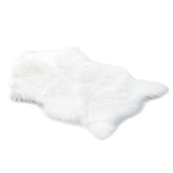 Catégorie de Produit Tapis - Tapis en Peau de Mouton Beige Doux et Shaggy, Tapis Lavable à la Machine pour Chambre de Bébé, Jeté pour Lit, Salon, Chambre d'Enfants