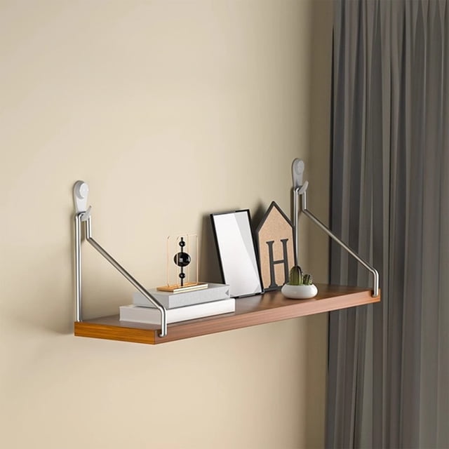 Tyidzon No-drill Wall Shelf Bedside Wall-mounted Shelf Living Room Wall-mounted Projector And Router Shelf Wall-mounted Bookshelf