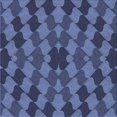 thumbnail image 1 of Ahgly Company Tapis d'Intérieur Lavable à la Machine, Carré, Transitionnel, Bleu, Tapis de Zone, 6 Pieds Carré, 1 of 7