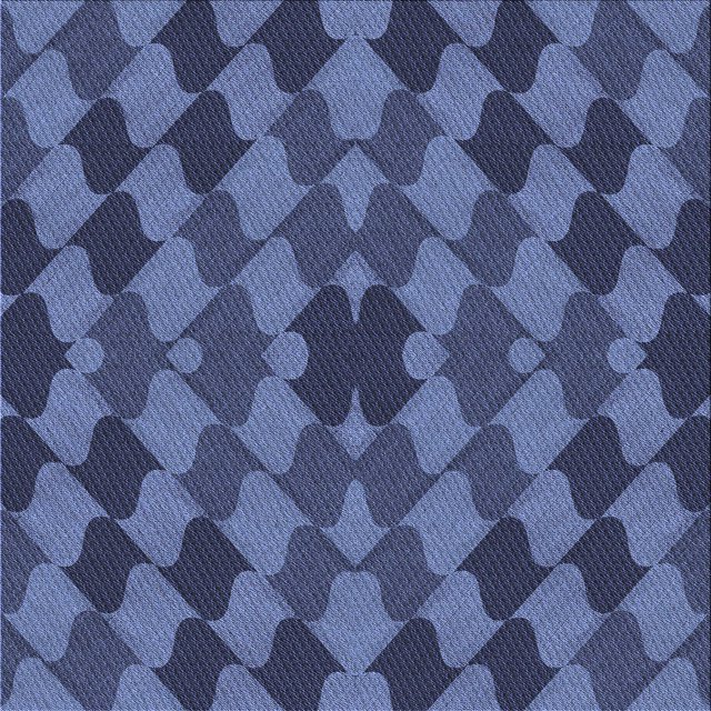 Ahgly Company Tapis d'Intérieur Lavable à la Machine, Carré, Transitionnel, Bleu, Tapis de Zone, 6 Pieds Carré